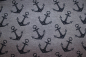 Preview: Alpenfleece/-sweat Anker grau meliert (10 cm)